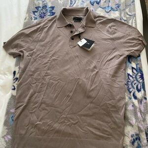 Elegant Men's Polo Shirt in Taupe